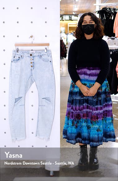 One Teaspoon Saints Ripped Exposed Button Boyfriend Jeans (Women ...