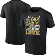 FANATICS Men's Fanatics Jordan Love Black Green Bay Packers Notorious Player Graphic T-Shirt