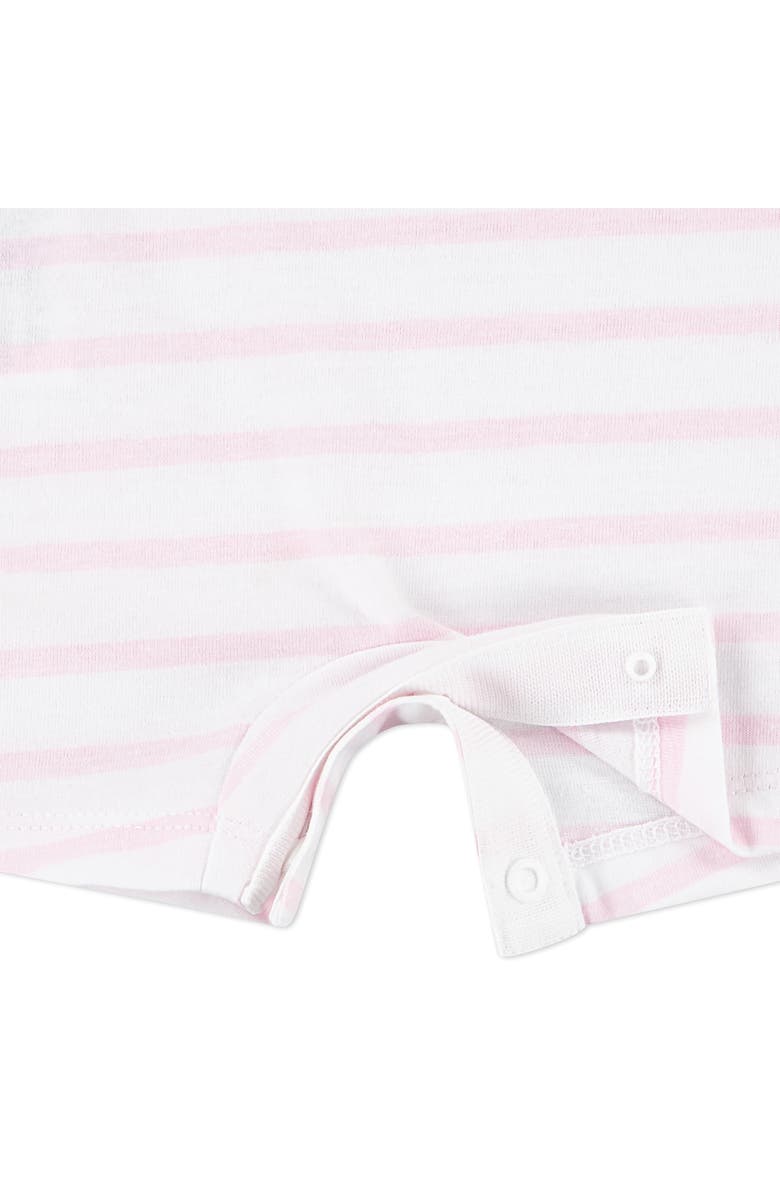 Nike Cotton Blend Terry Romper & Hat Set, Alternate, color, Pink Foam