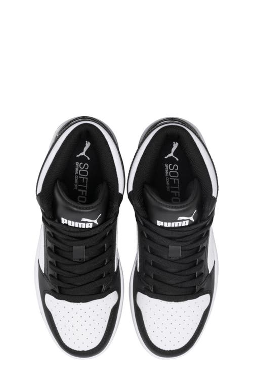 Puma Kids' Rebound Layup High Top Sneaker In Black