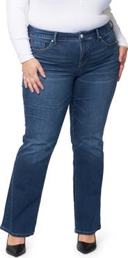 SLINK Jeans Mid Rise Slim Bootcut Jeans