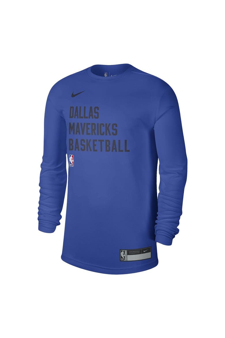 Unisex Nike Blue Dallas Mavericks 2023/24 Legend On-Court Practice Long Sleeve T-Shirt, Alternate, color, Blue