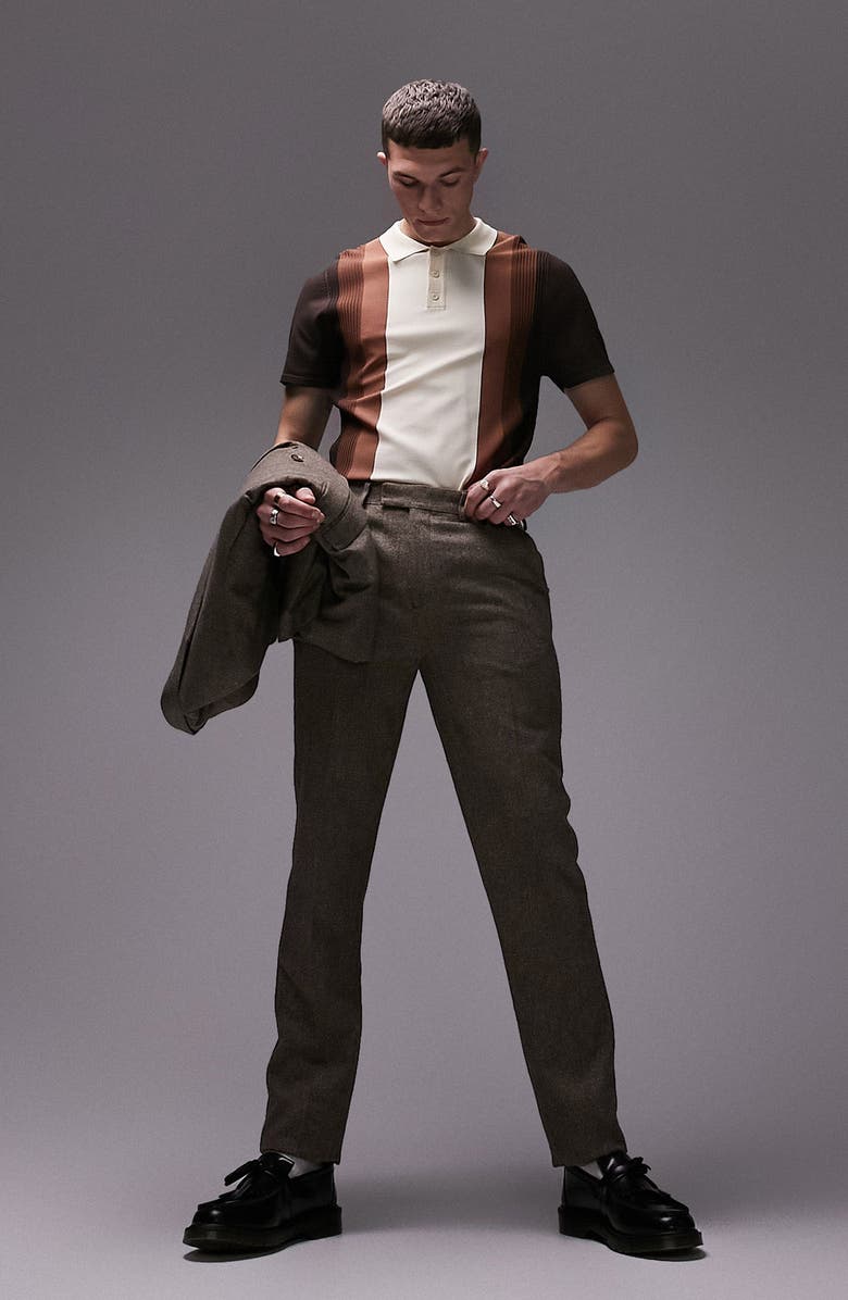 Topman Stripe Polo, Alternate, color,