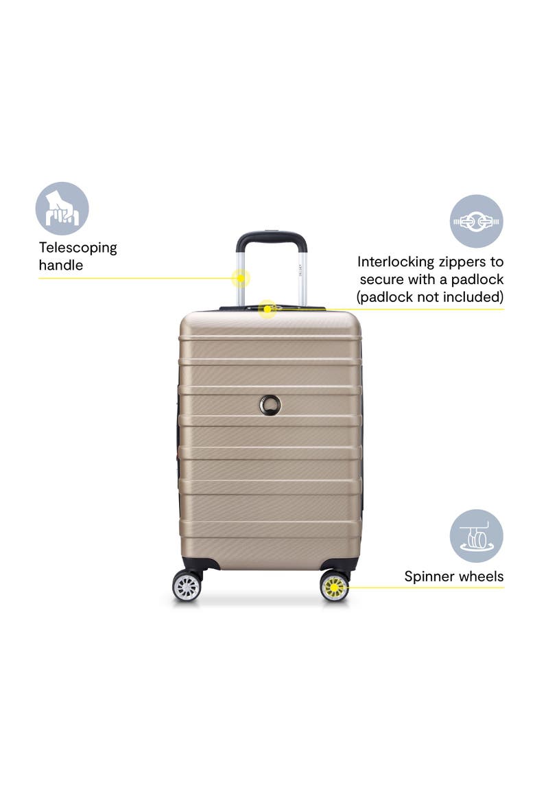 Margot Hardside (20"/24"/28") 3 Piece Spinner Suitcase Set, Alternate, color, Gold