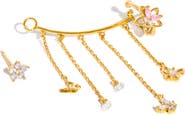 Girls Crew Mari Chandelier Single Stud & Cuff Ear Crawler