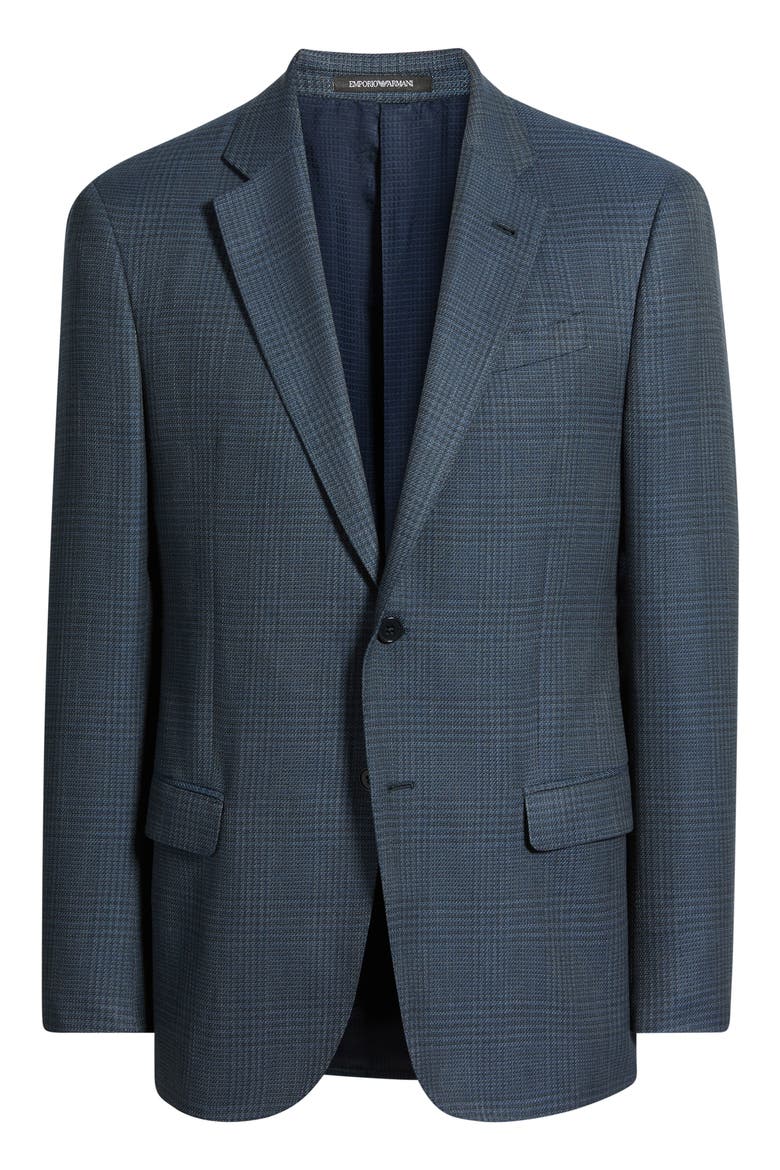 Virgin Wool Blend Sport Coat, Alternate, color, BLUE GREY