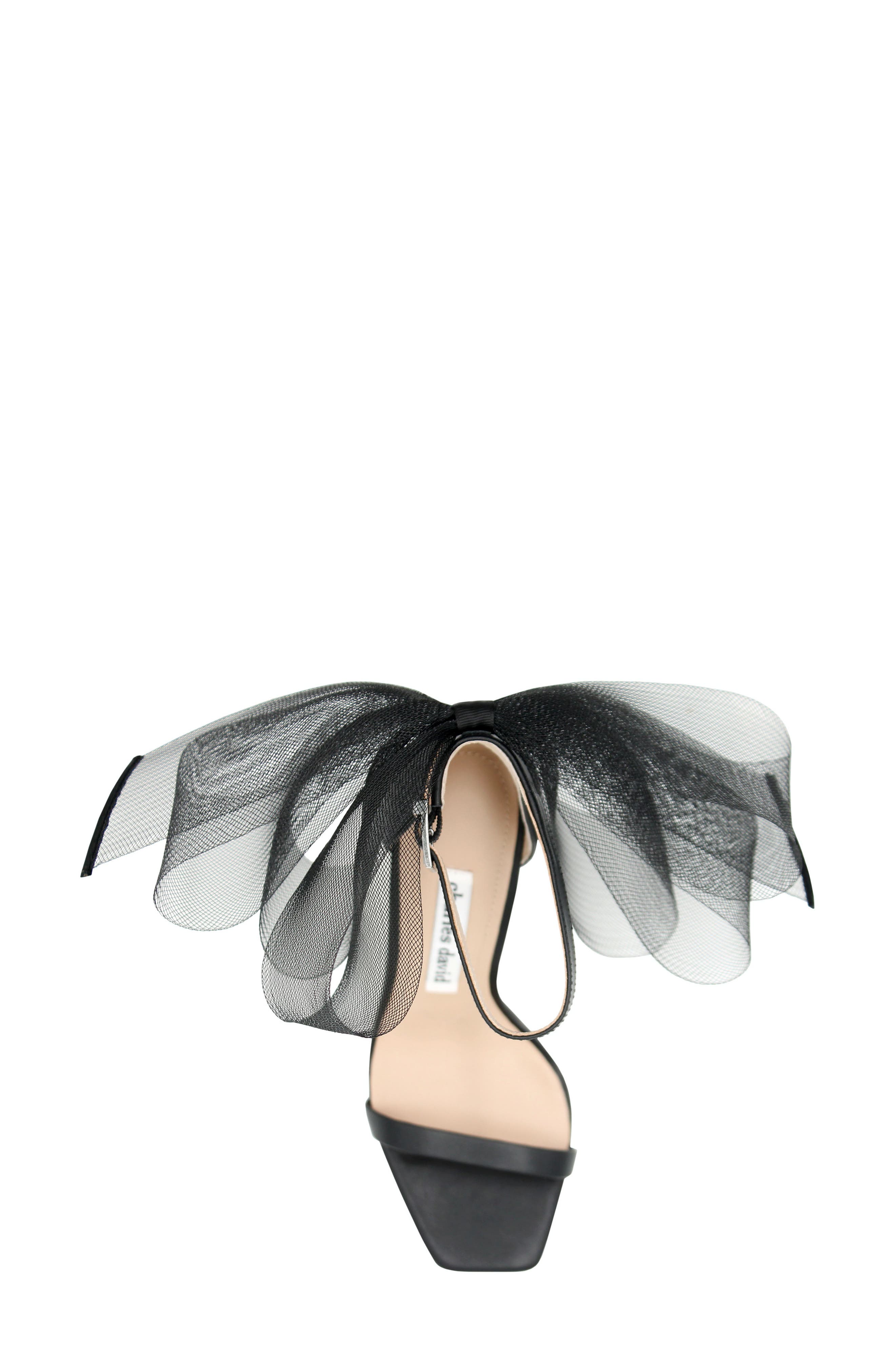 Charles David Emotional Tulle Bow Sandal, Alternate, color, 