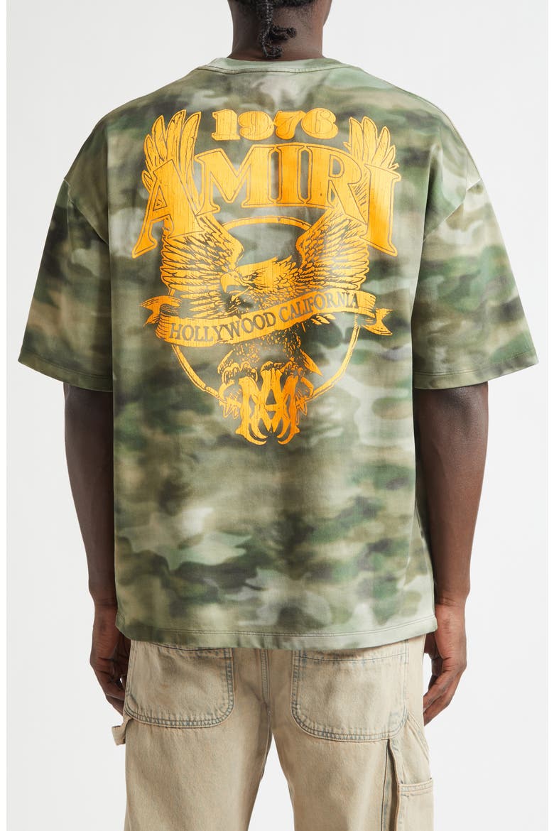 Eagle Blurred Camo Oversize Graphic T-Shirt, Alternate, color, CAMO