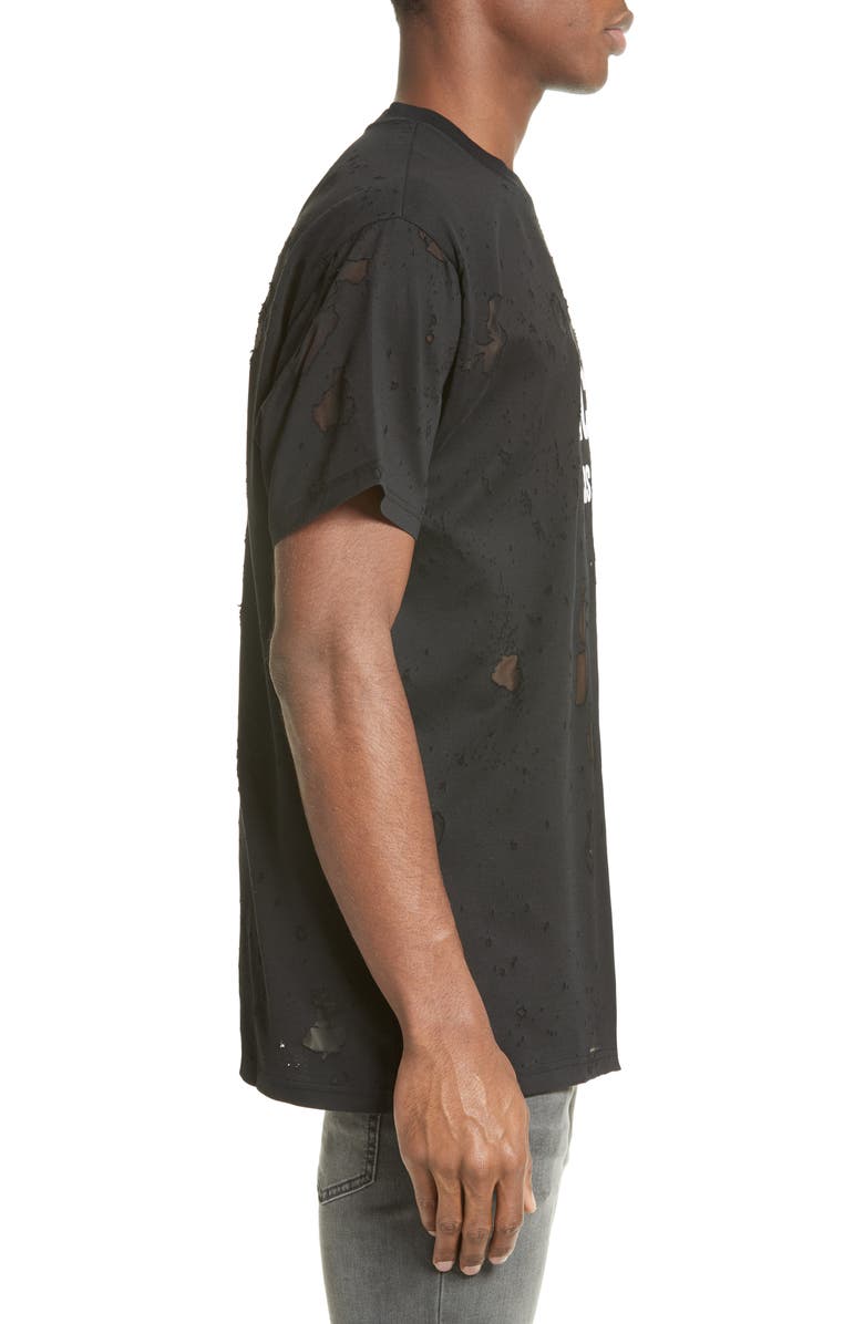Givenchy Destroyed Logo T-Shirt, Alternate, color,