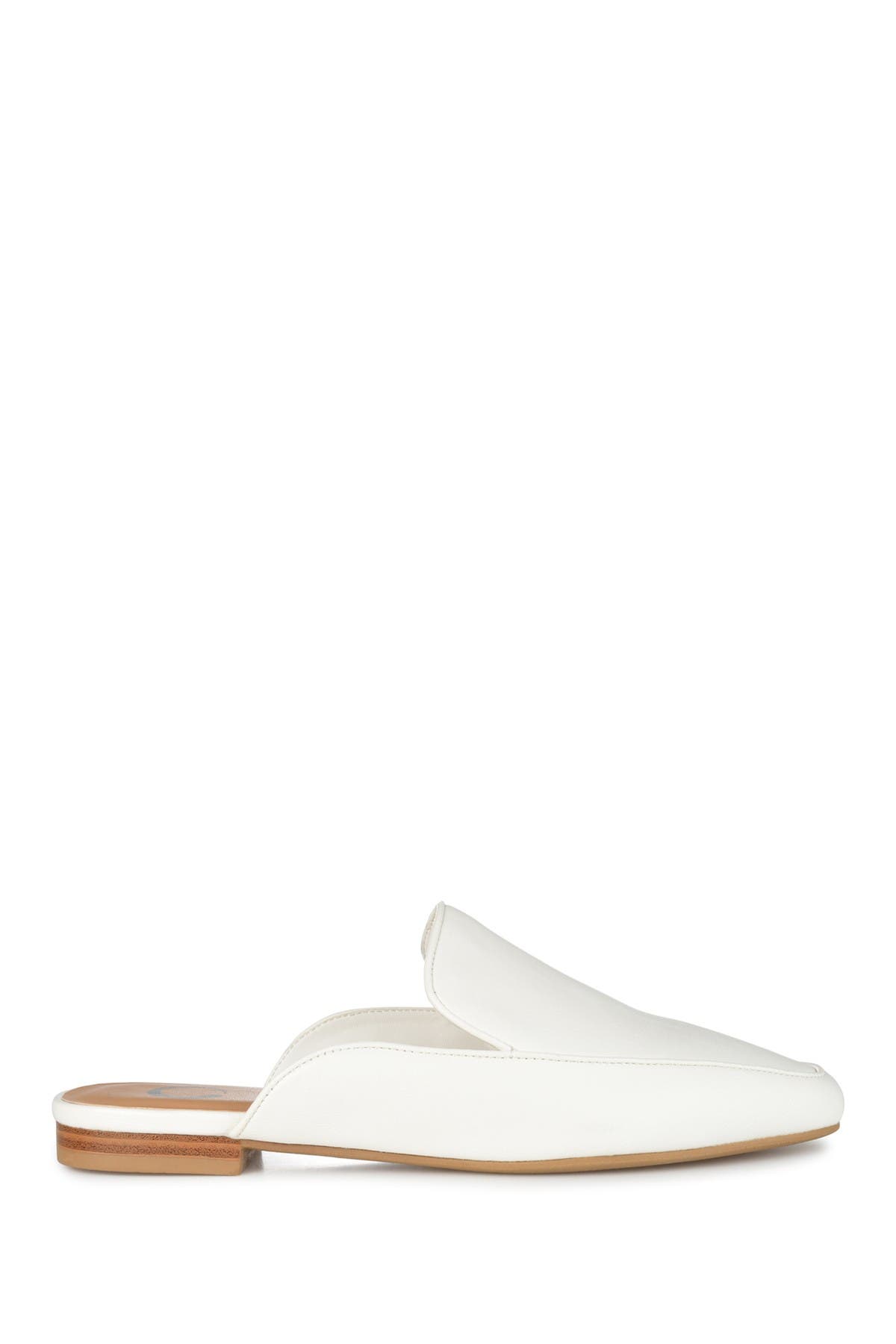 Journee Collection JOURNEE Akza Flat Mule, Alternate, color, White