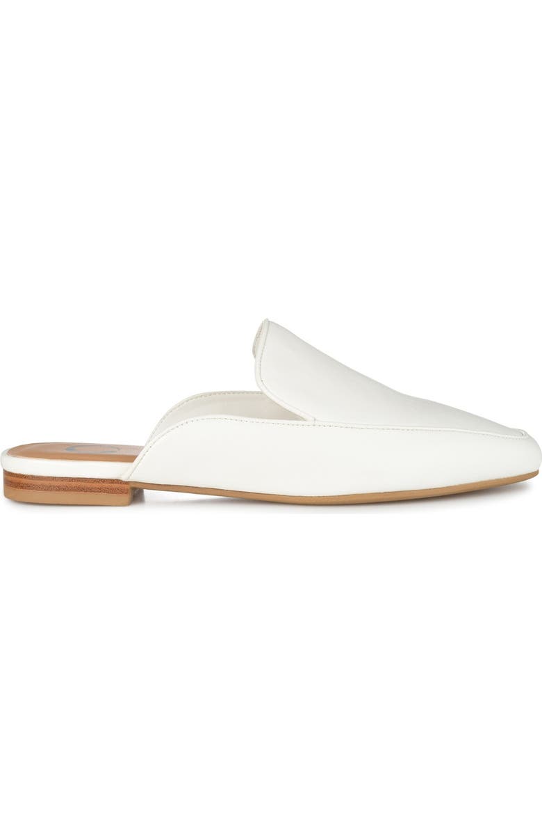 Journee Collection JOURNEE Akza Flat Mule, Alternate, color, White