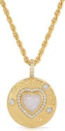 Joy Dravecky Joyful Heart Moonstone Pendant Necklace