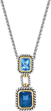 EFFY Sterling Silver London Blue Topaz Necklace