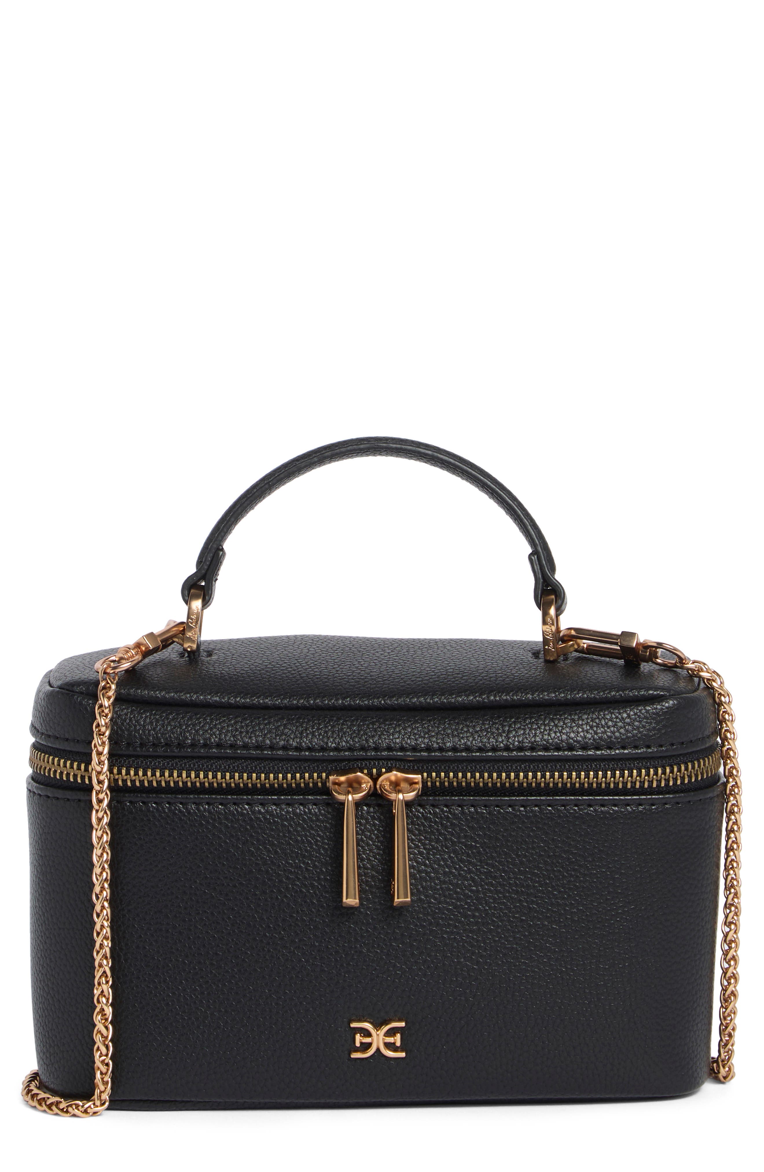Sam Edelman Corrie Top Handle Handbag, Main, color, Black