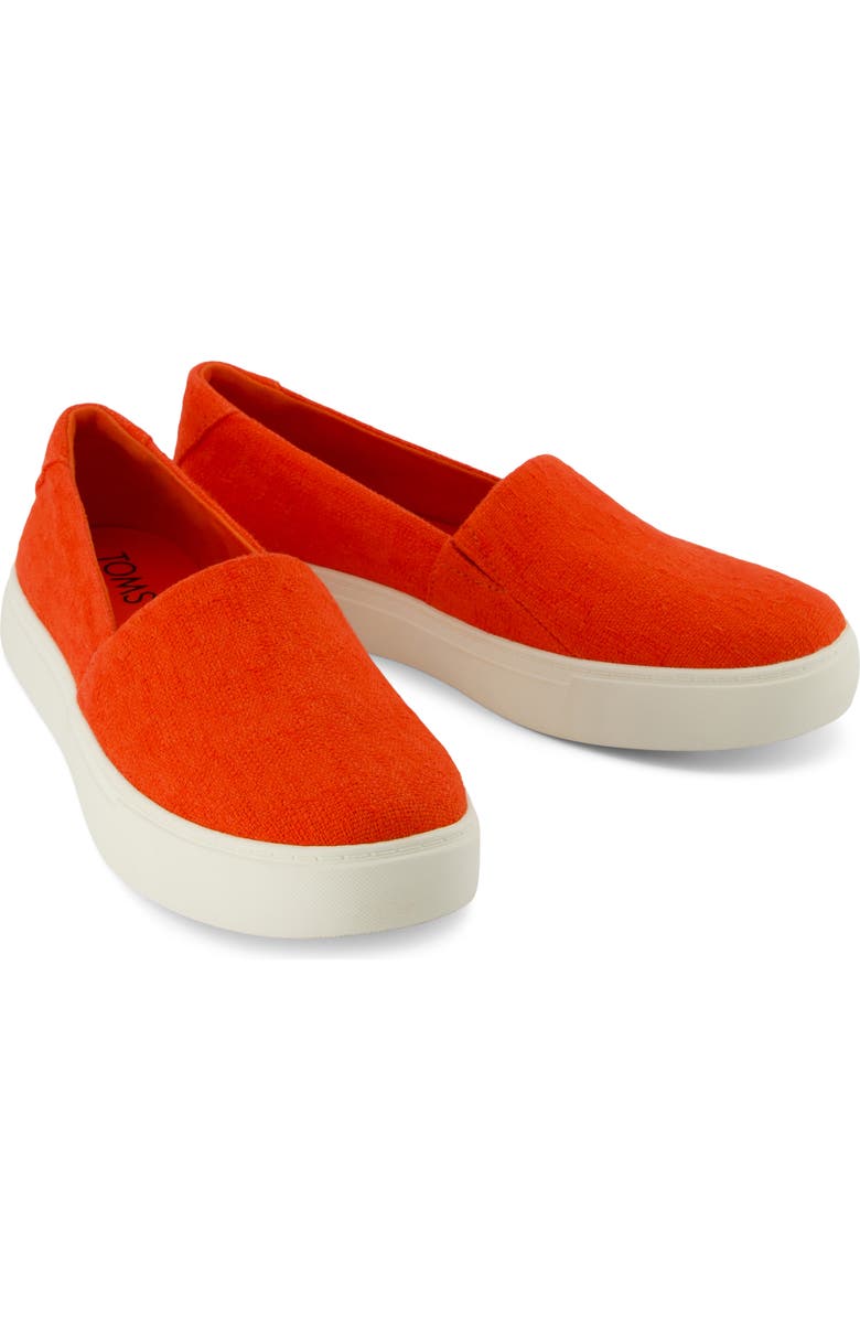 TOMS Kameron Slip-On Sneaker, Alternate, color, Red