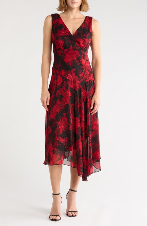 Handkerchief Hem Sleeveless Dress