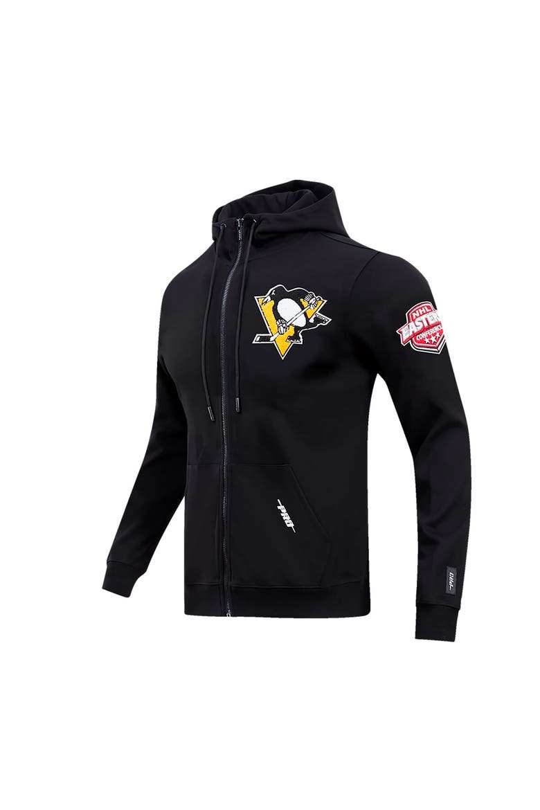 Men's Pro Standard Black Pittsburgh Penguins Classic Chenille Full-Zip Hoodie Jacket, Alternate, color, Black
