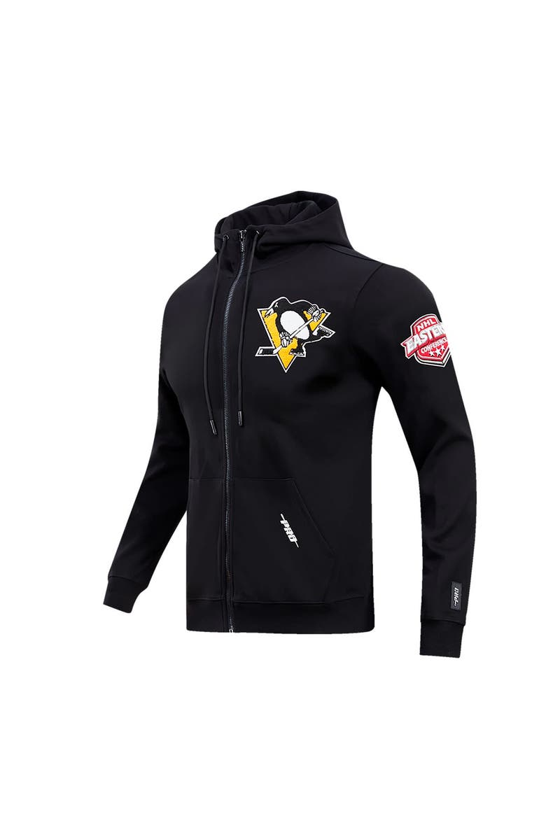PRO STANDARD Men's Pro Standard Black Pittsburgh Penguins Classic Chenille Full-Zip Hoodie Jacket, Alternate, color, Black