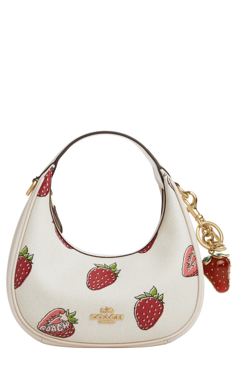 COACH Strawberry Bag Charm, Main, color,