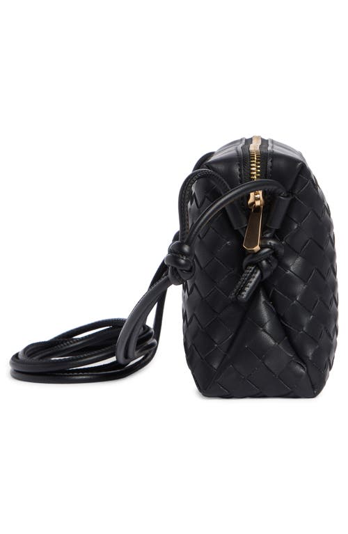 Sam Edelman Margo Small Woven Crossbody Bag In Black