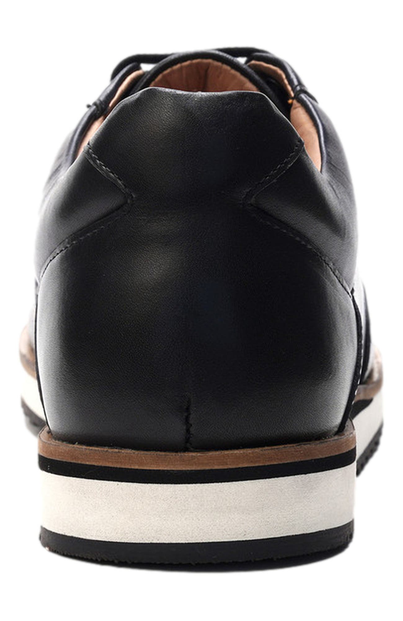 A. Veer Brooklyn Sneaker, Alternate, color, Black Leather