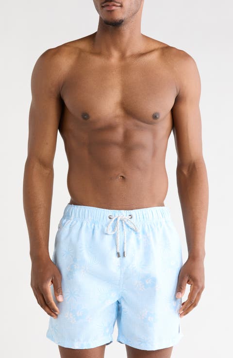 Tropical Palm Volley Swim Trunks