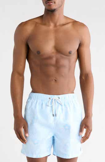 Vintage Summer Tropical Palm Volley Swim Trunks