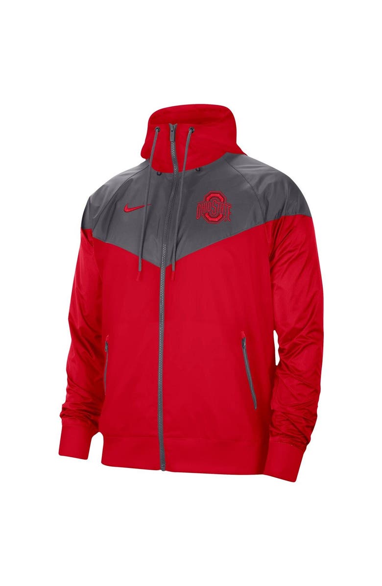 Nike Men's Nike Scarlet Ohio State Buckeyes Windrunner Full-Zip Jacket, Alternate, color, 