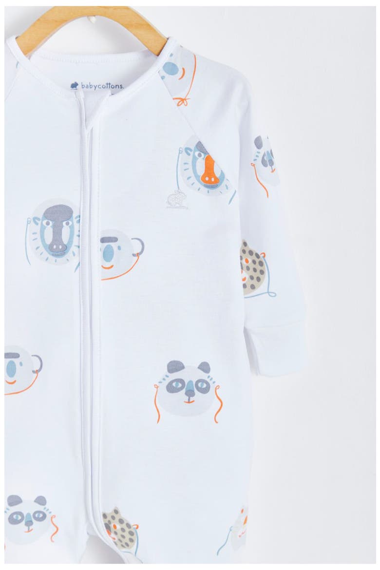 Wild Zip Footless Pajama for Infant, Alternate, color, Full Print