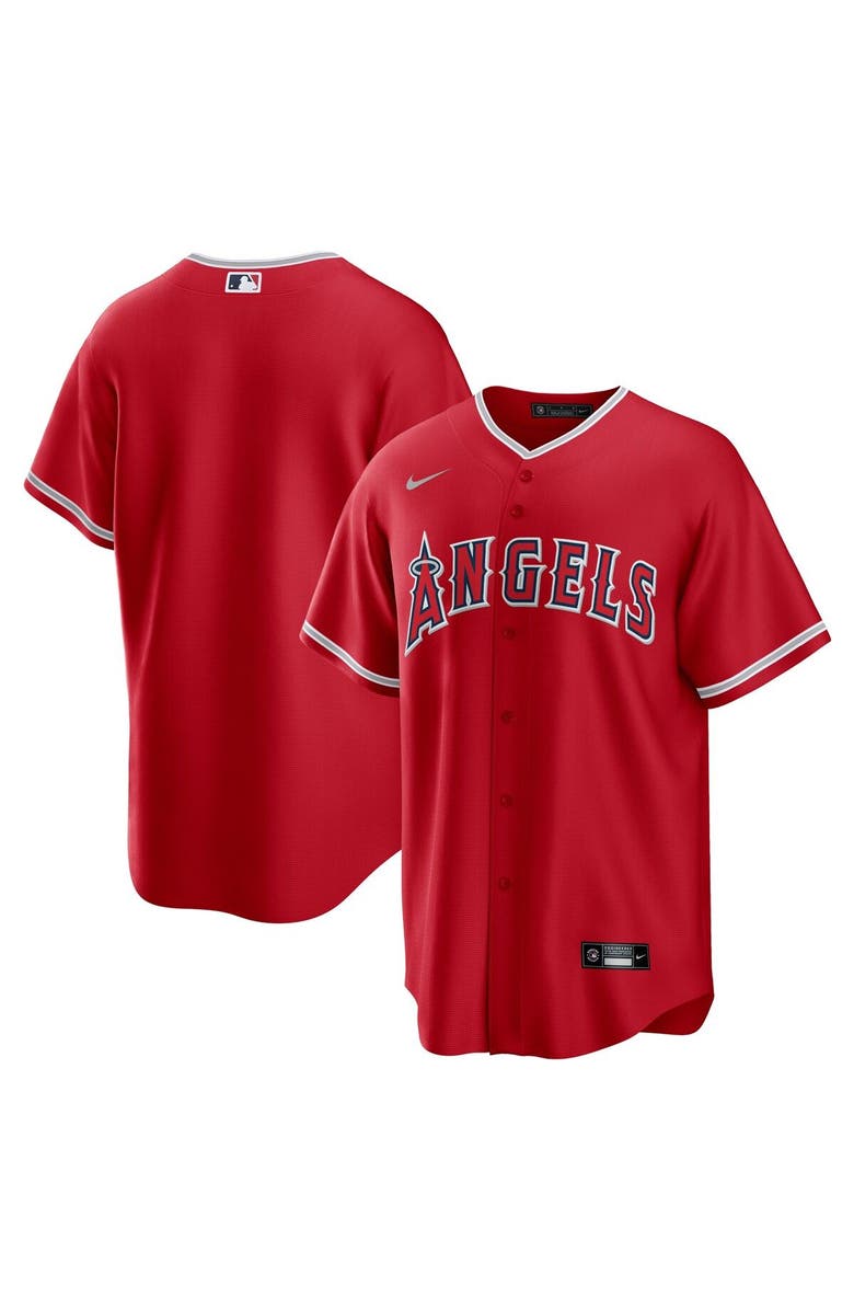 Nike Men's Nike Red Los Angeles Angels Alternate Replica Team Jersey, Alternate, color, 