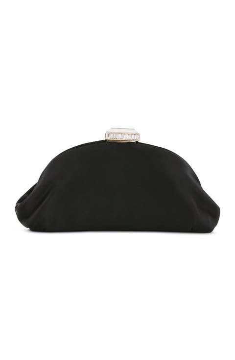 Leia Satin Pouch Clutch