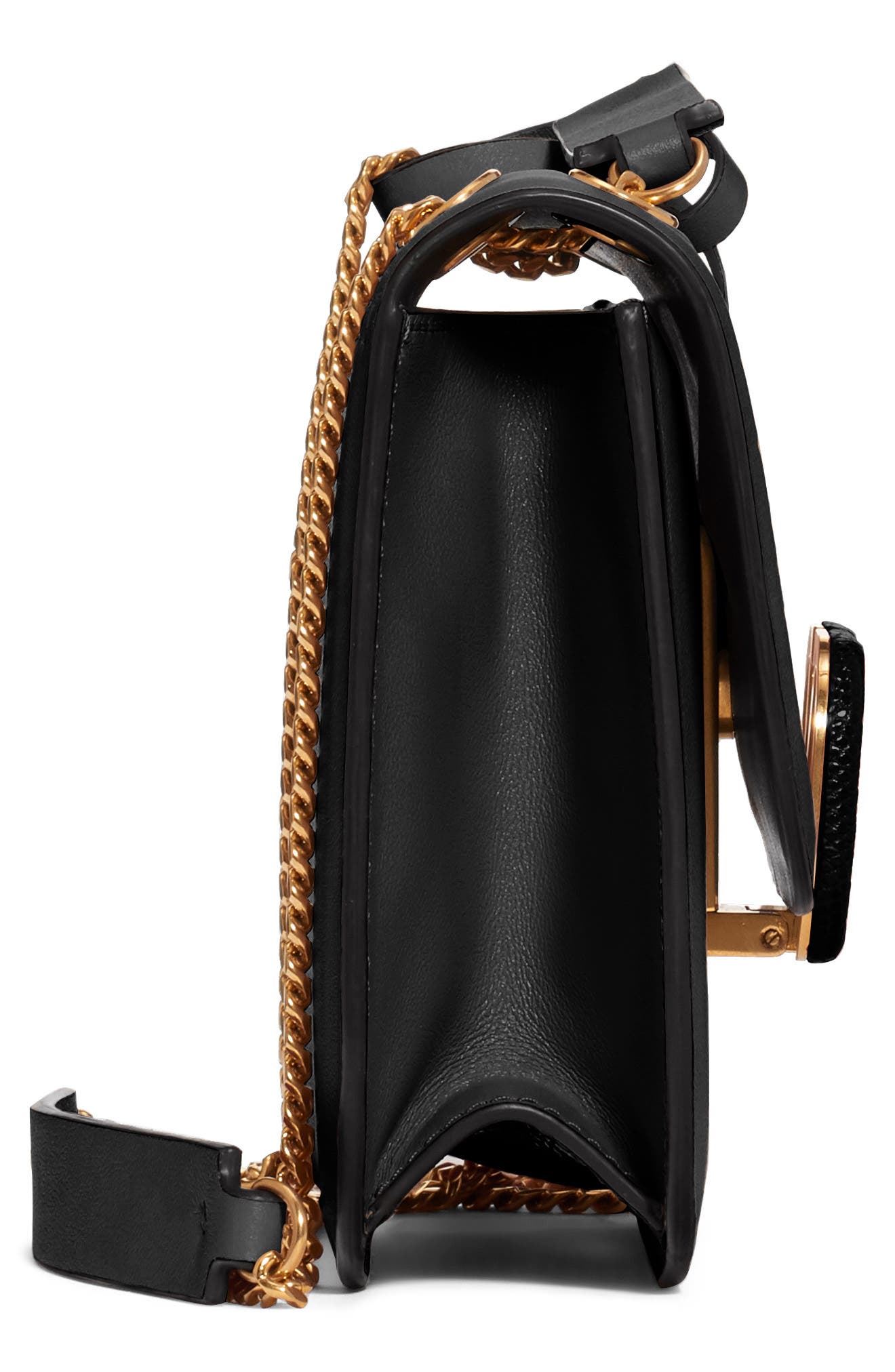 Valentino Garavani Small VLock Chain Calfskin Shoulder Bag, Alternate, color, 