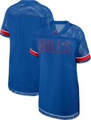 FANATICS Women's Fanatics Royal Buffalo Bills Oversized Team First Deep Route Mesh V-Neck Dress