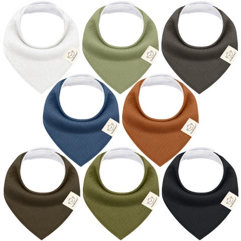 8-Pack Quin Bandana Bibs