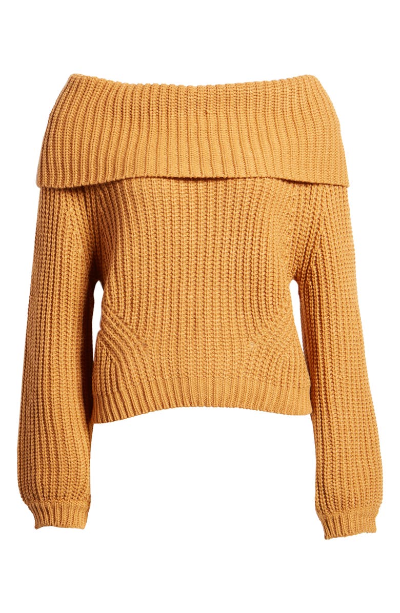 Lulus Carmichael Off the Shoulder Sweater, Alternate, color, 