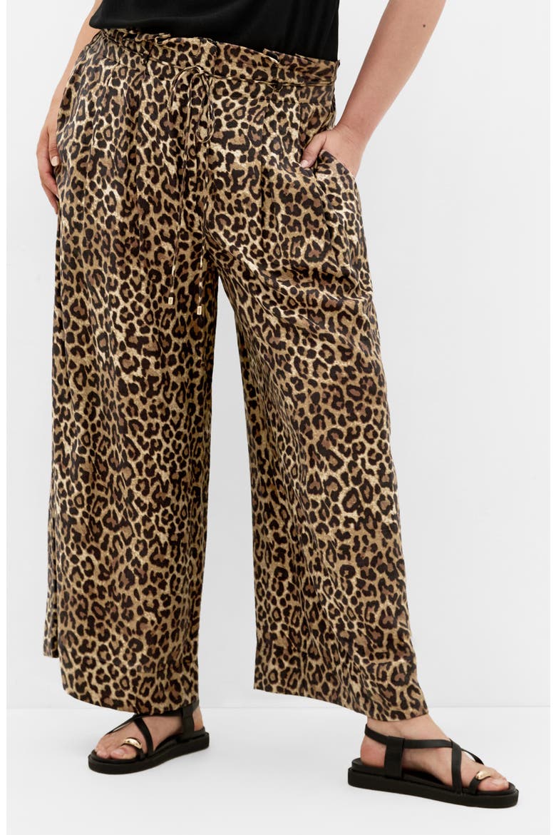 Resort Print Pants, Alternate, color, LEOPARD