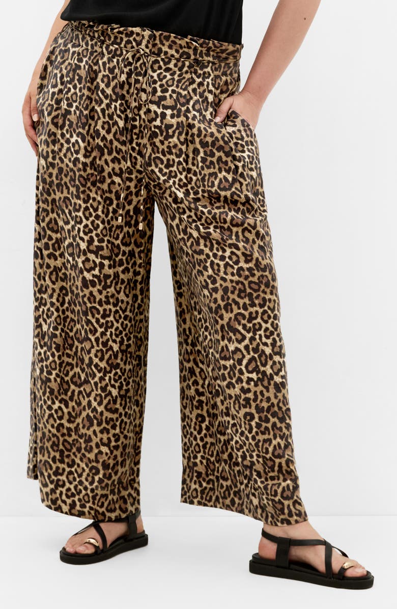 City Chic Resort Print Pants, Alternate, color, Leopard