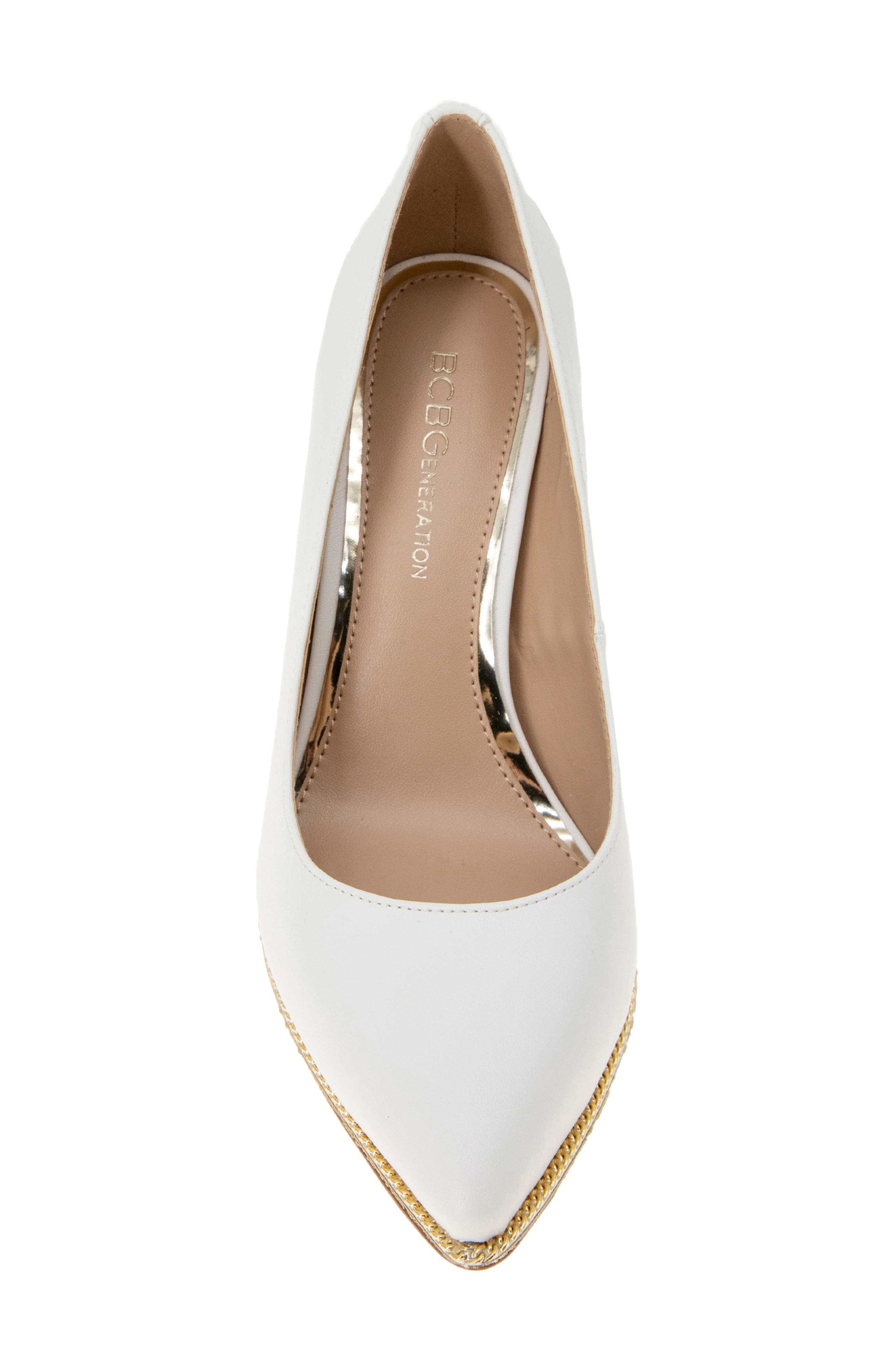 Hallix Pointed Toe Pump, Alternate, color, BRIGHT WHITE