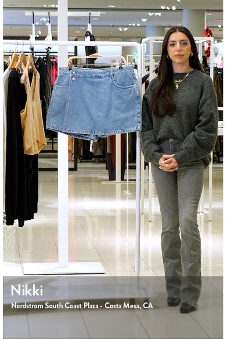 Denim Wrap Miniskort video