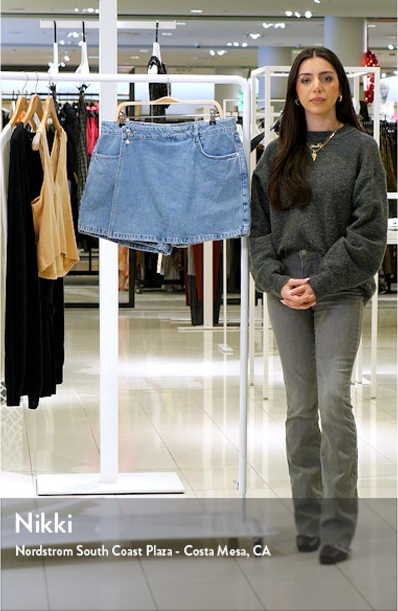 Denim Wrap Miniskort, sales video thumbnail