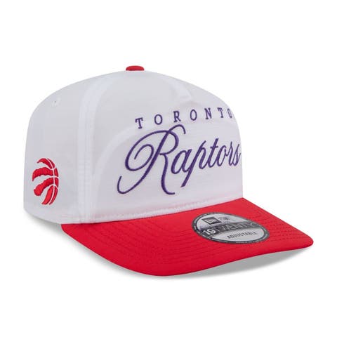 Men's New Era White/Red Toronto Raptors 2025 NBA Draft On-Stage Nylon 19TWENTY Adjustable Hat