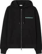 Burberry Heritage Logo Cotton Zip Hoodie