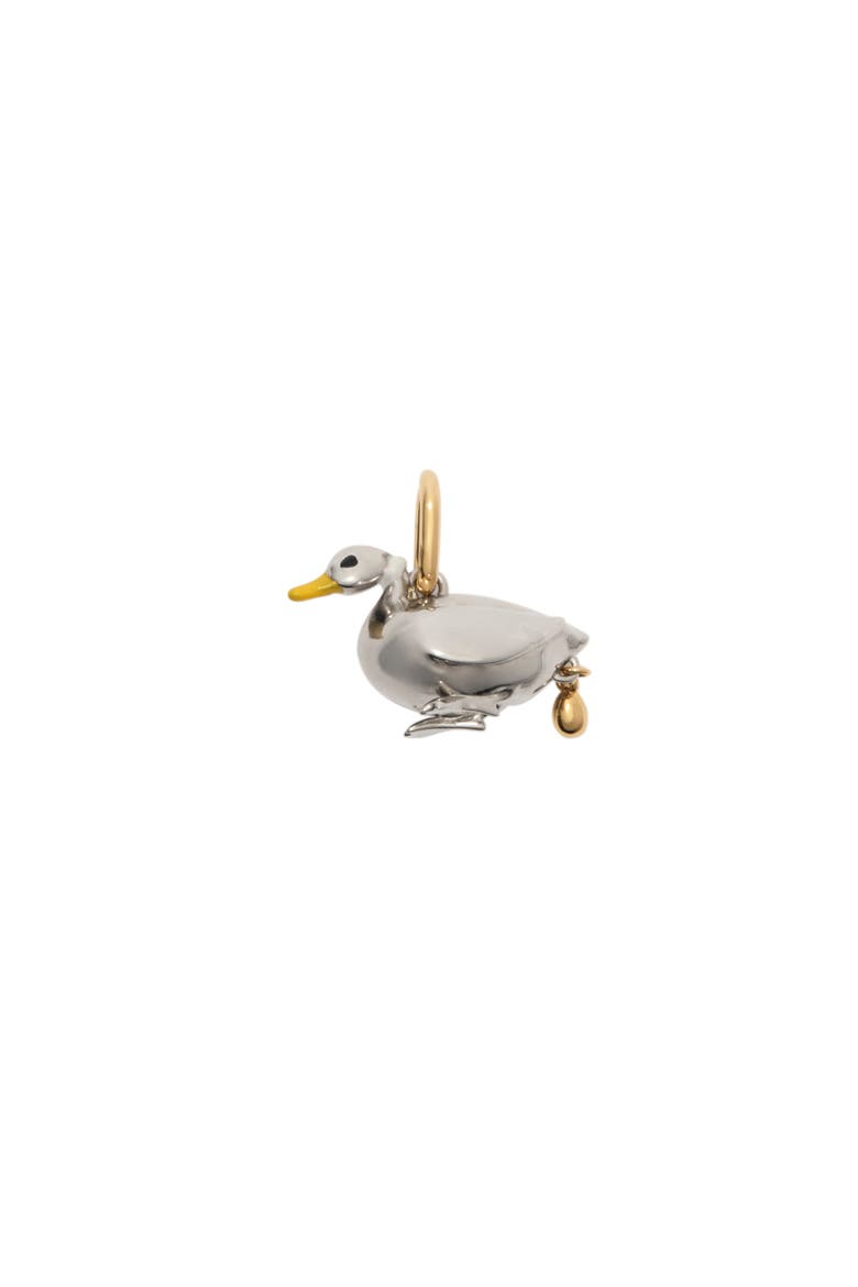 Duck Charm, Main, color, Silver/gold