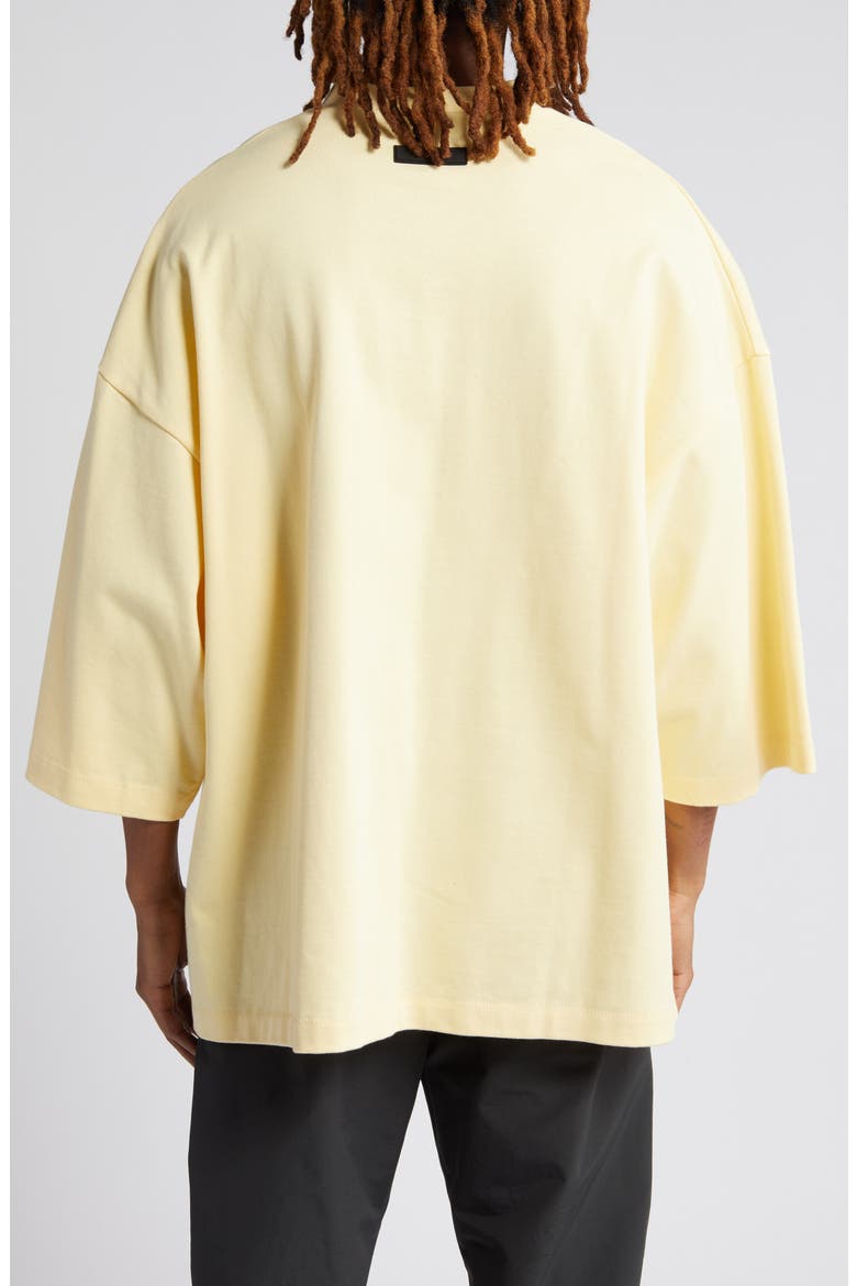 Football Oversize V-Neck Graphic T-Shirt, Alternate, color, GARDEN YELLOW