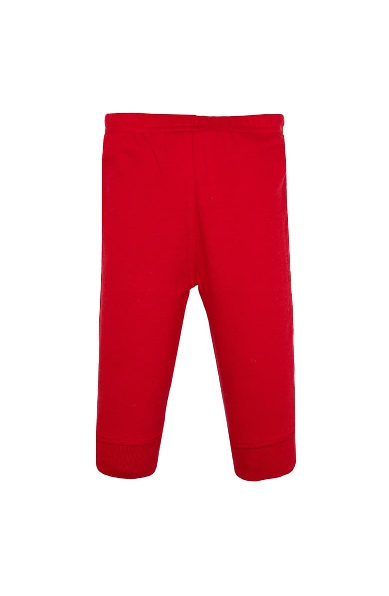 Hudson Baby Pack of 4 Everyday Pants Set, Alternate, color, Navy Ditsy Floral