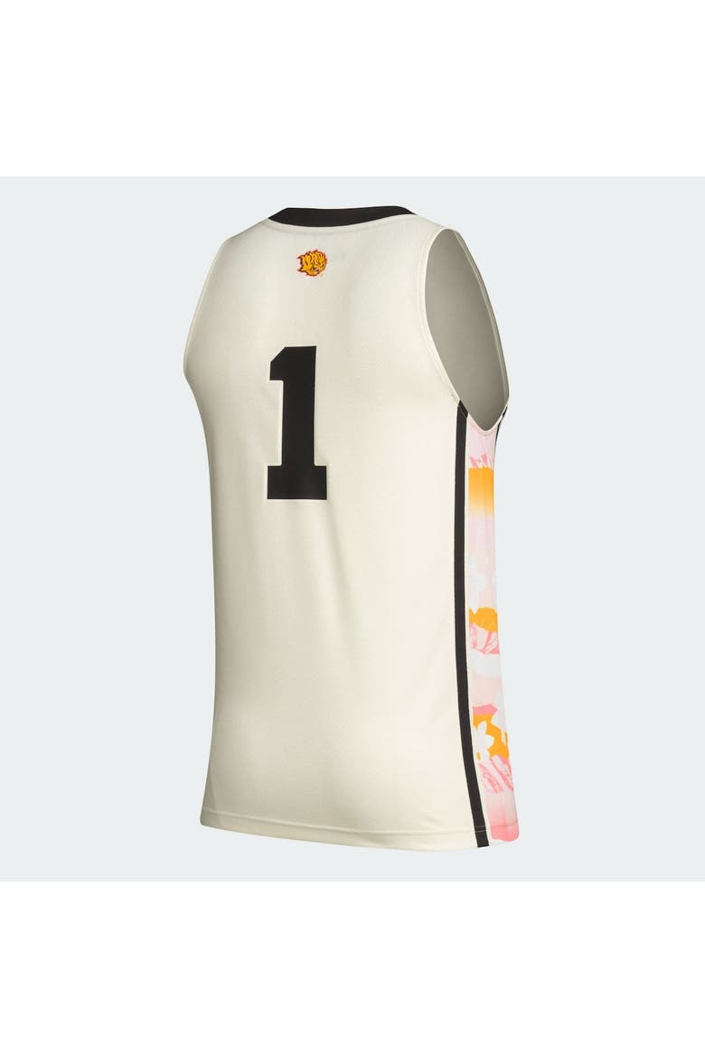 Men's adidas #1 Khaki Arkansas Pine Bluff Golden Lions Honoring Black Excellence Basketball Jersey, Alternate, color, Khaki