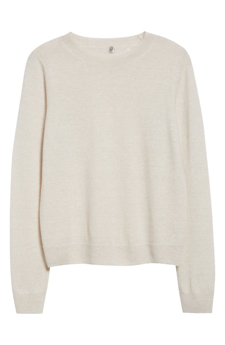 MARGARET O'LEARY Cashmere & Linen Crewneck Sweater, Alternate, color, 