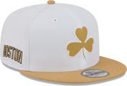 New Era Men's New Era White/Gold Boston Celtics 2025/26 City Edition 9FIFTY Snapback Hat