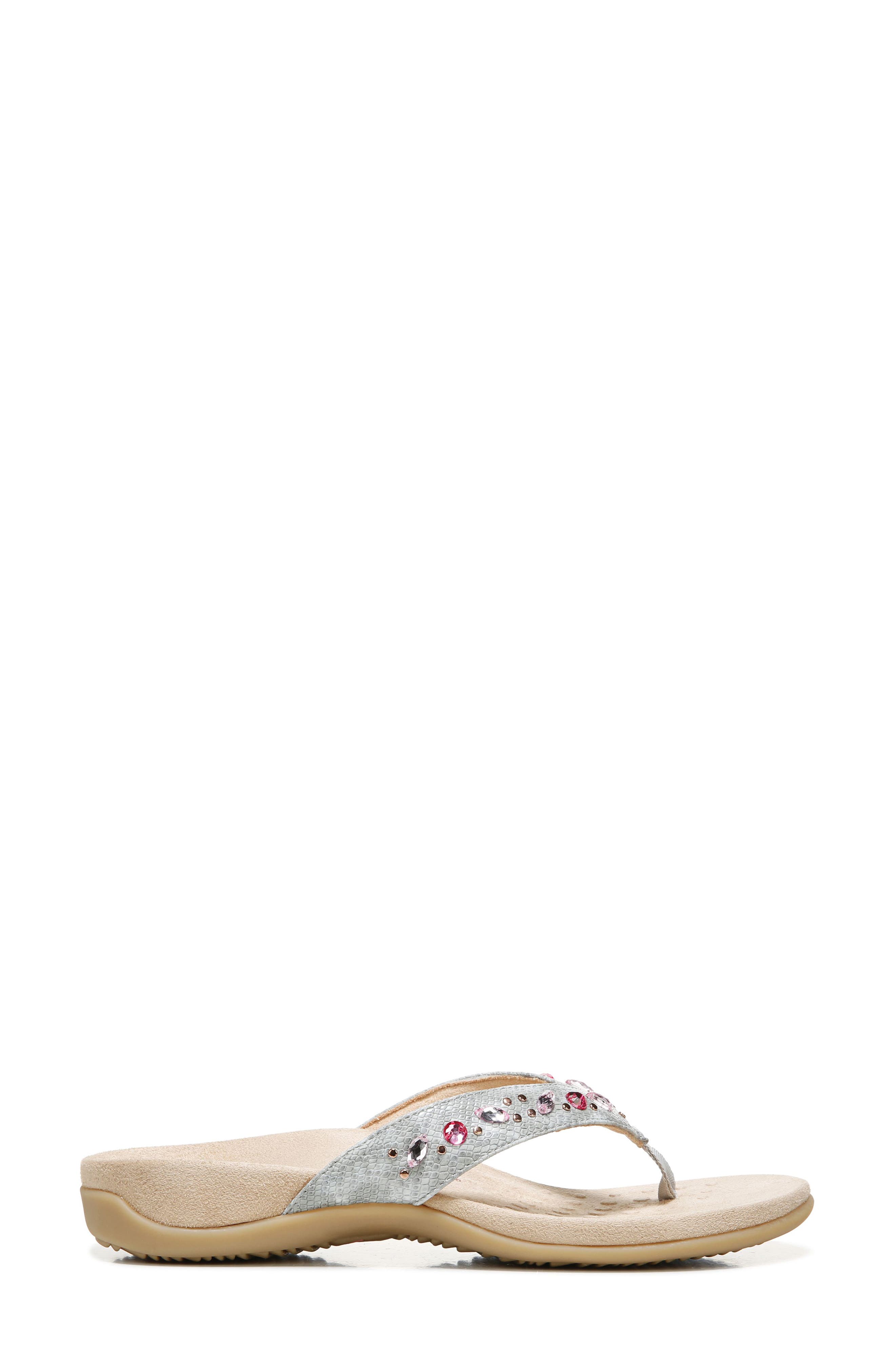 Vionic Lucia Crystal Embellished Flip Flop, Alternate, color, 