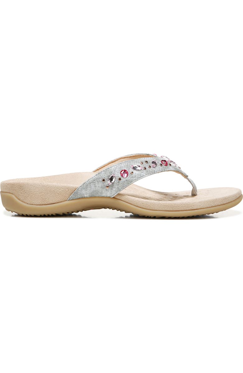 Vionic Lucia Crystal Embellished Flip Flop, Alternate, color,